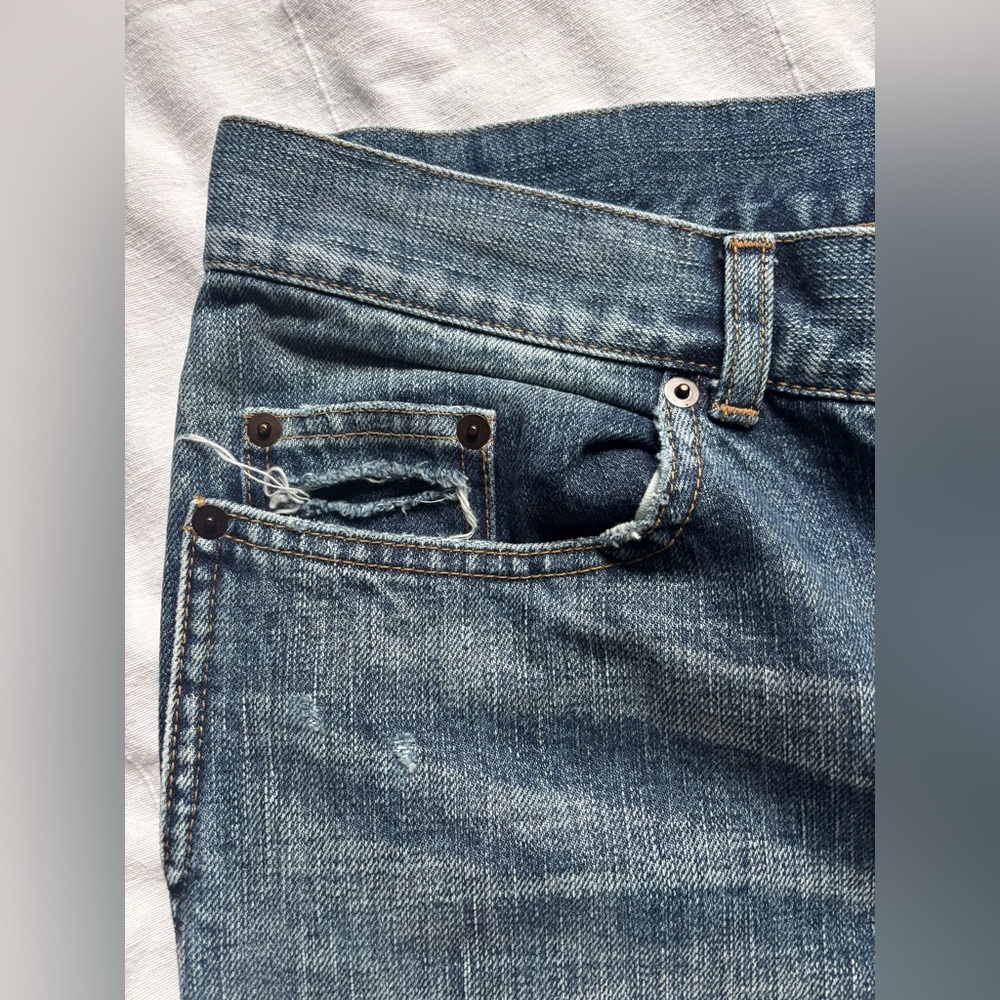 Saint Laurent Men's Faded Blue Slim Jeans - Picture 5 of 13